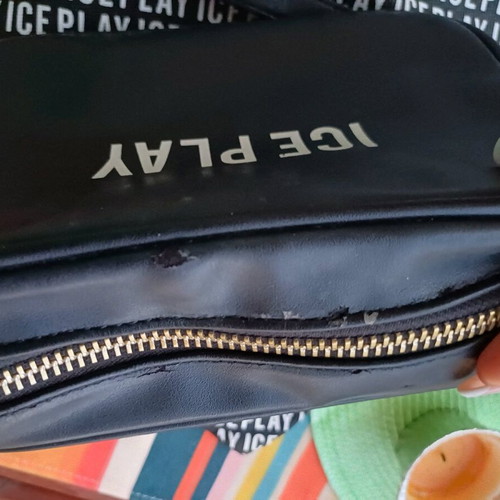 Ice Play crossbody bag used, black