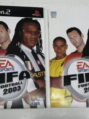 Корицa и книжка FIFA Football 2003 за Ps2 като нови
