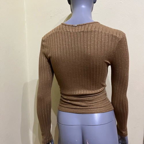 BSB gold women's top like new, size S with glitter