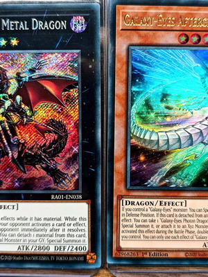 Yu-Gi-Oh 25th Anniversary Rarity Collection bundle new, Galaxy-Eyes Afterglow Dragon, Red-Eyes Flare Metal Dragon