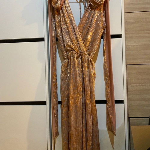 Anna Samouka rose gold dress like new, size M