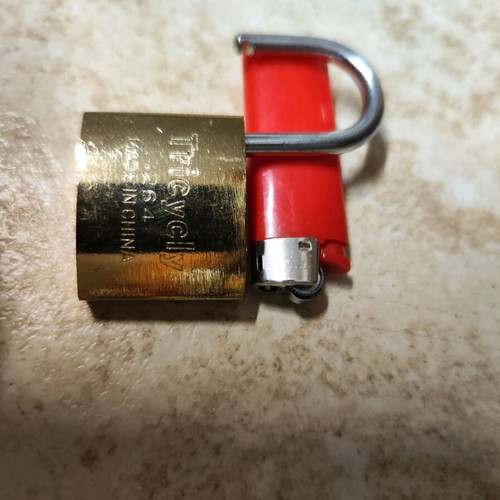 COD Candado X12 chrome-plated padlock like new