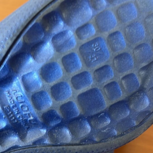 Calypso slippers like new, sizes 30-31, blue and turquoise