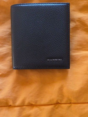 Nannini wallet new, black leather