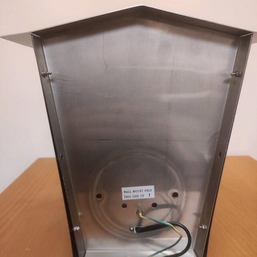 Outdoor wall lamp lantern new, aluminum nickel matte