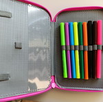 Trolls pencil case used, filled
