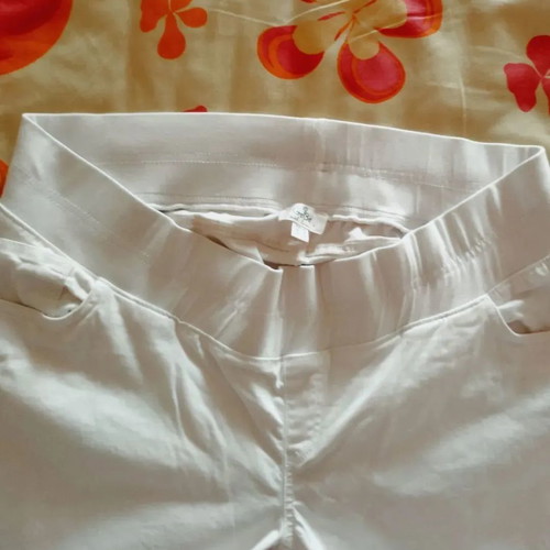Gebe Maternity cotton maternity pants used, white XL