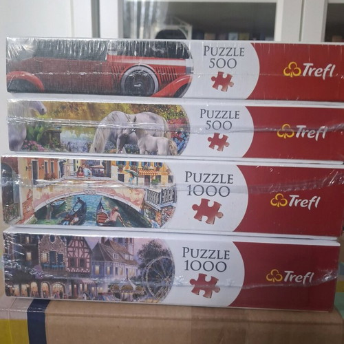 Trefl Premium Quality puzzles new, 500 and 1000 pieces, sealed