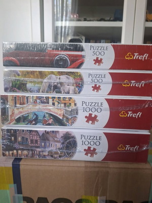 Trefl Premium Quality puzzles new, 500 and 1000 pieces, sealed