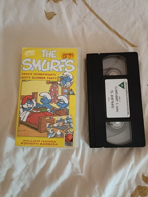The Smurfs VHS tape, 80s English cartoons