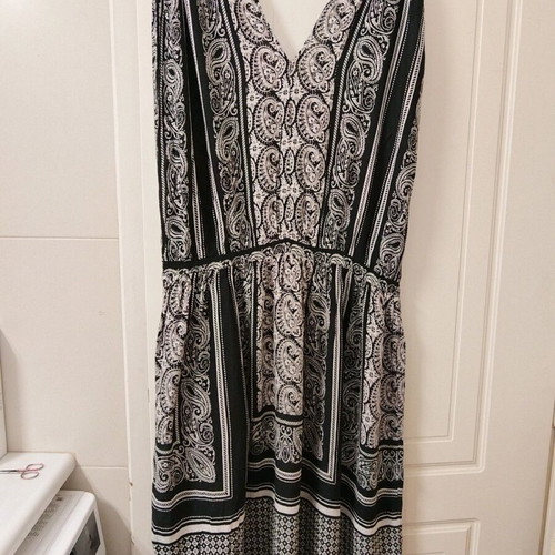 Peacocks summer dress like new, black and grey, size XXXL