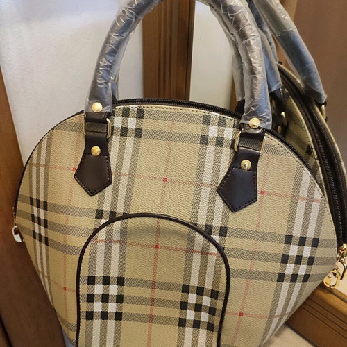 Women's handbag Italian design new, beige and brown