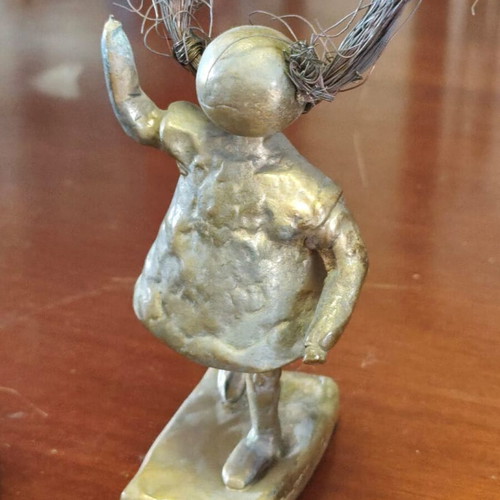 Handmade bronze sculptures, set of 3