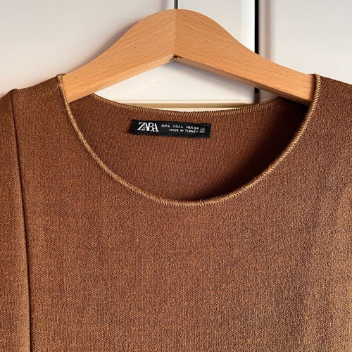 Zara dress size L brown like new
