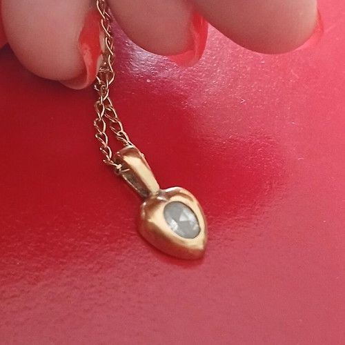 Gold plated silver 925 necklace 42 cm like new