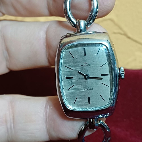 Ρολόι Midas 17 Rubis γυναικείο vintage κουρδιστό σαν καινούργιο