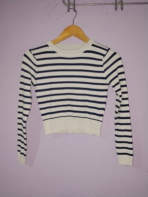 Acne Studios striped top like new, blue and white rib fabric