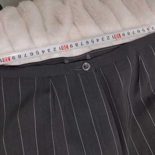 Women's black two-piece suit like new with white pinstripe size M