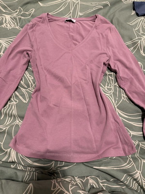 Fitted lilac blouse Pink Woman new, size S