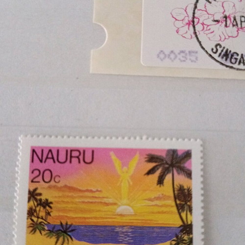Asia - Oceania stamps new, collection from Singapore, Malaysia, Nauru