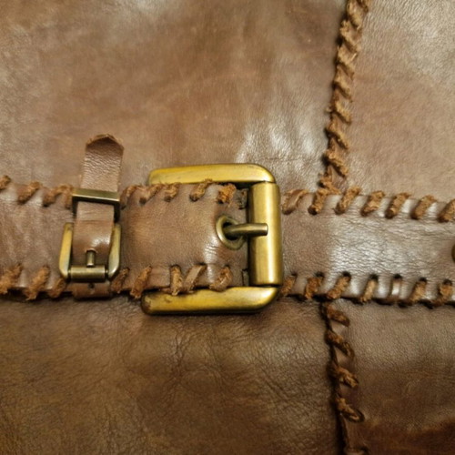 Brown leather boot