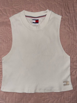 Tommy Jeans sleeveless top like new, beige, size XL