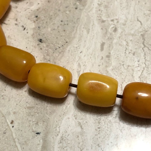 Worry beads used from royal amber with silver logo