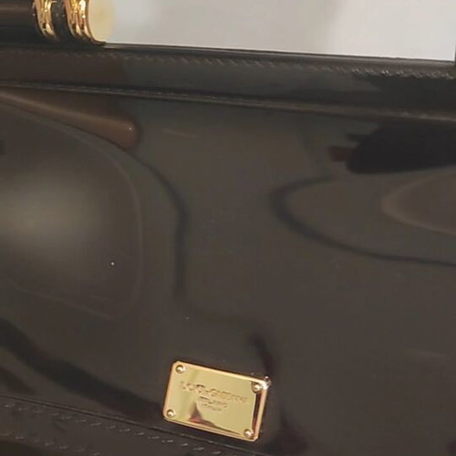 Dolce and Gabbana rubber bag used, black