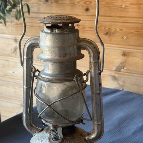 Antique oil lamp used