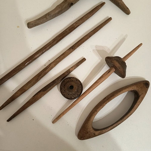 Weaving tools used, vintage