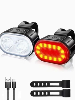 Κιτ Φώτων Ποδηλάτου LED Επαναφορτιζόμενα Με USB