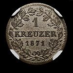  Γερμανία 1 Kreuzer 1871