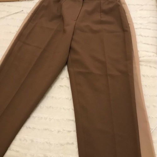 Fabric pants size 36, pack of 2, beige and brown