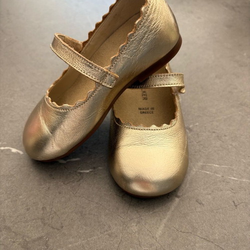 Babywalker ballerinas like new, leather gold bronze No 21