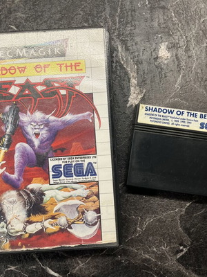 Sega Master System Shadow of the Beast game used, box and cartridge