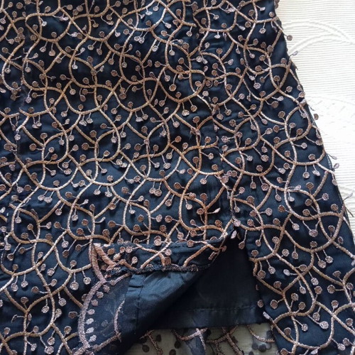Vitsio Fashion evening dress with embroidered details and lace like new, size M