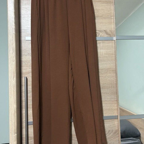 Pants with Elastic Waistband new, brown, one size