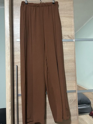 Pants with Elastic Waistband new, brown, one size