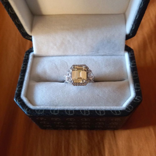 Sterling Silver 925 Platinum Plated Ring Galerie Tsangarakis