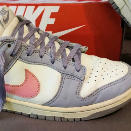 Nike W Dunk Low Indigo Haze/Coral Chalk-Sail used, size 40.5