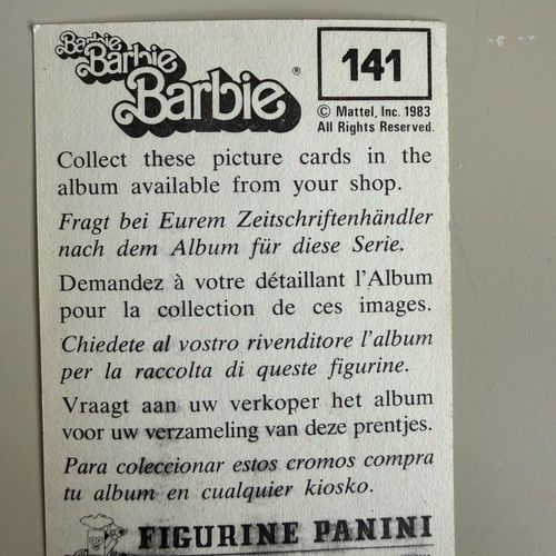 Panini Barbie 1983 sticker albums new, set of 26