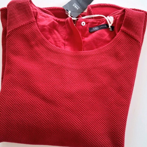 Marks & Spencer red blouse, size 12/Large