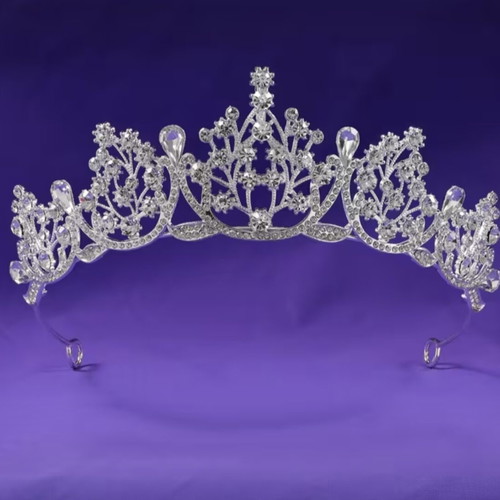 Tiara with Crystal Rhinestones for Bride, New