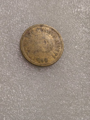 Turkey 25 Kurus Coin 1948