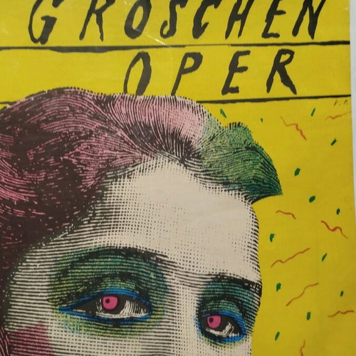 Collectible poster like new, The Threepenny Opera 58×81