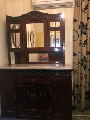 Classic 1920s Antique Buffet with Dionysos Marble used