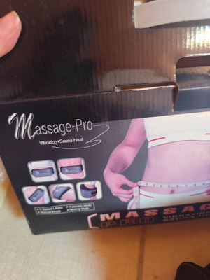 Massage-Pro slimming and massage belt with vibration and sauna heat, new