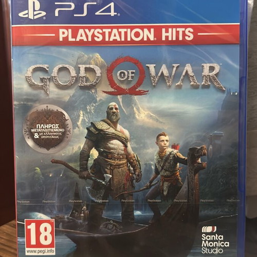 God of War PlayStation 4 sealed with Greek dubbing and subtitles