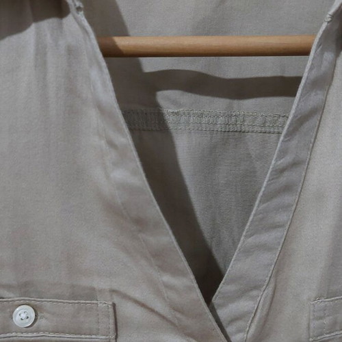 Beige shirts used, 100% cotton, wearable as dress
