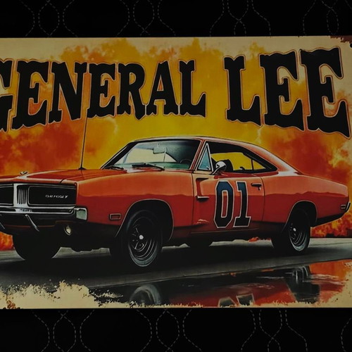 Vintage metal sign General Lee like new